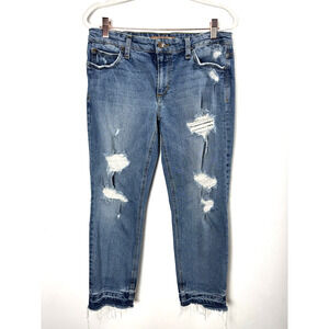 Joe's The Billie Crop Boyfriend Jeans Distressed Tomboy Classic Stretch 27